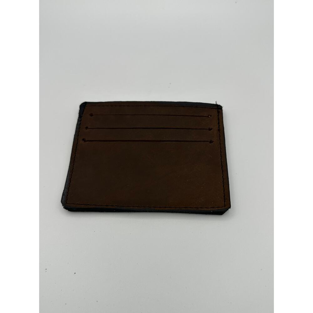 Oaxaca Handmade Brown Leather Slim Card Holder Wallet